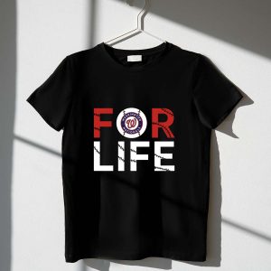 Washington Nationals Logo Baseball Stitching Graphic T-Shirt