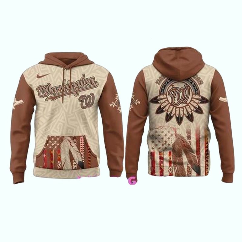 Washington Nationals Native American Heritage Honor All over Print Hoodie 1