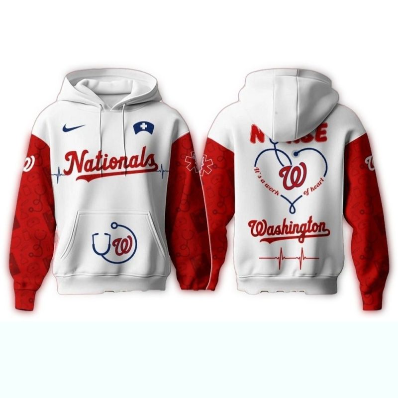 Washington Nationals Nurses Game All over Print Hoodie 1