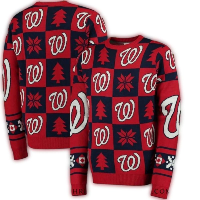 Washington Nationals Patchwork Ugly Sweater 1
