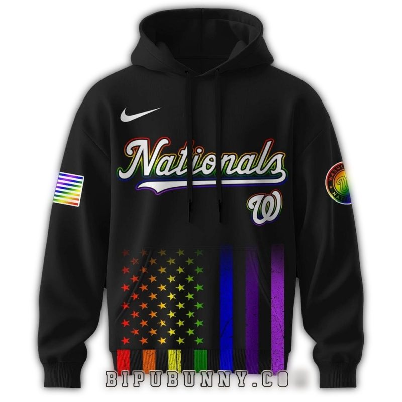 Washington Nationals Pride Month All over Print Hoodie 1