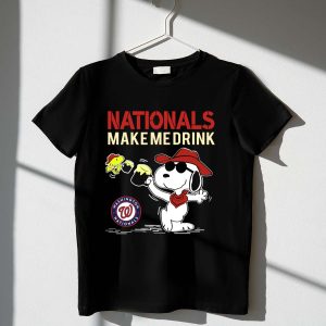 Washington Nationals Snoopy Cartoon Sports Humor T-Shirt For Fans