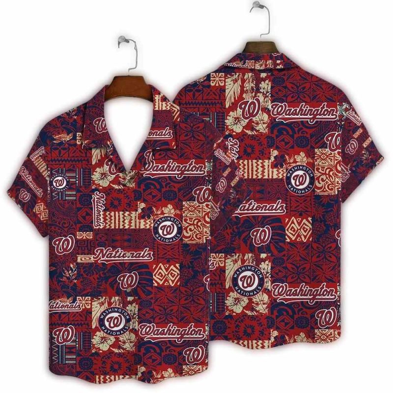 Washington Nationals Tropical Escape Hawaiian Shirt 1