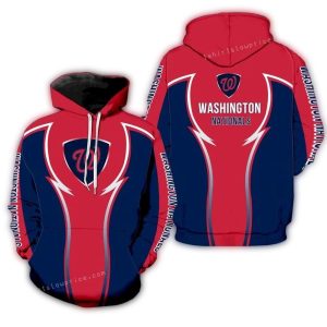 Washington Nationals All-Over Print Hoodie For Fans And Players
