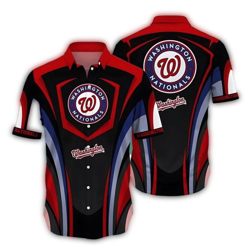 Washington Nationals Uniform Hawaiian Shirt 1