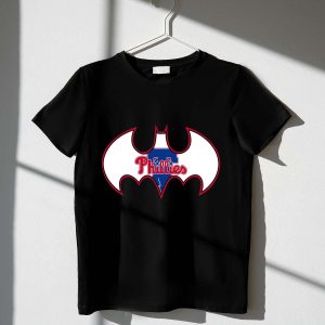Philadelphia Phillies Batman Mashup T-Shirt - Stylish Fan Gear for All