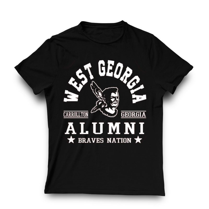 Carrollton Georgia Alumni Braves Nation T-Shirt - West Georgia Pride - Image 3