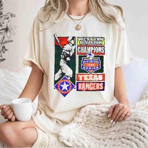 Texas Rangers 1996 Division Series Champions T-Shirt - Western Division Win