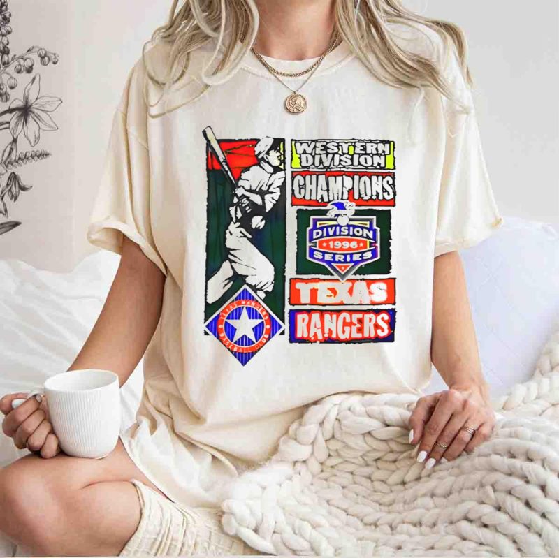 Western Division Champions Texas Rangers 1996 Division Series T Shirt t shirt 1 1