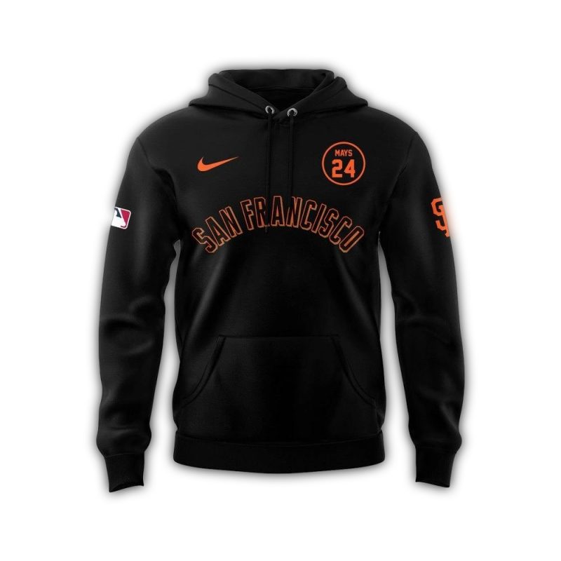 Willie Mays 24 Forever San Francisco Giants All over Print Hoodie 1