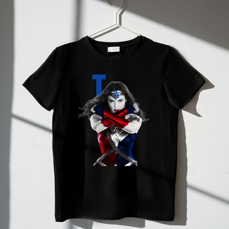 Wonder Woman Los Angeles Dodgers Graphic T-Shirt for Super Fans
