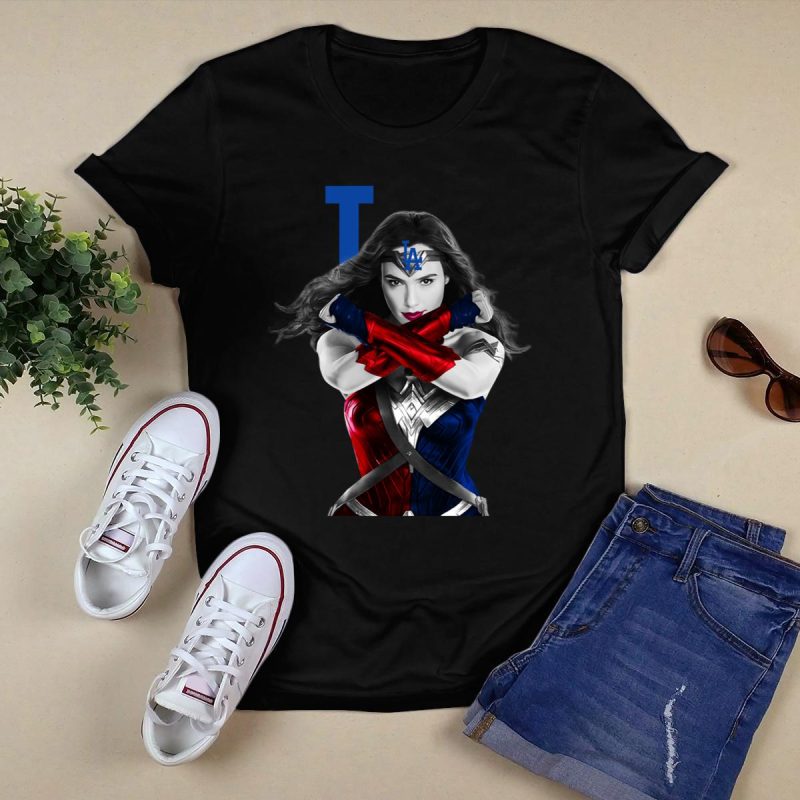 Wonder Woman Los Angeles Dodgers Graphic T-Shirt for Super Fans - Image 5