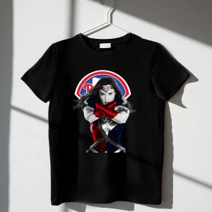 Wonder Woman Philadelphia Phillies Graphic Tee for Super Fans