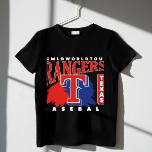 Texas Rangers World Tour Baseball T-Shirt For Fans And Collectors