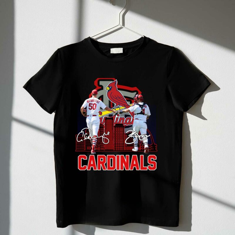 Yadier Molina & Adam Wainwright Signature Graphic T-Shirt – Unisex Gift - Image 4