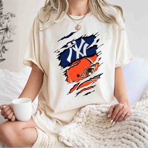 Yankees Vs Browns Fusion T-Shirt - Stylish Sports Apparel