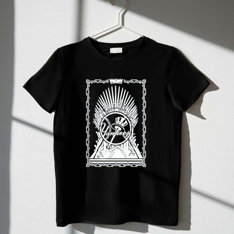 Yankees Game of Thrones Iron Throne Baseball Crossover T Shirt t shirt 1 1