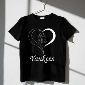 Ny Yankees Heart Logo T-Shirt With Iconic Ny Emblem