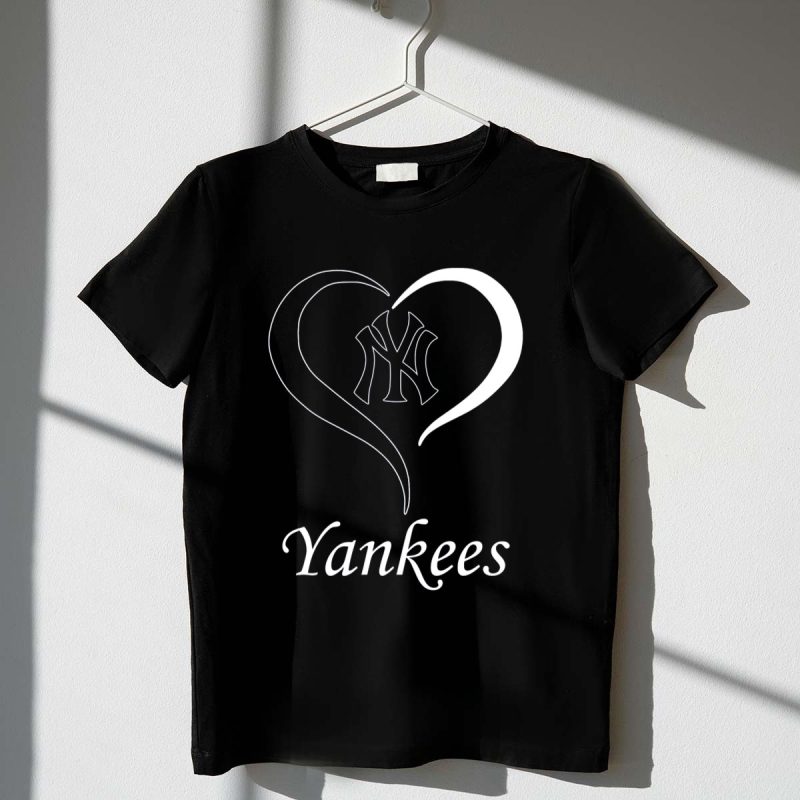 Yankees Heart Logo with NY Yankees Emblem T Shirt t shirt 1 1