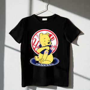 Yankees Pooh Bear Baseball Mashup T-Shirt – Fun Sports Graphic Tee