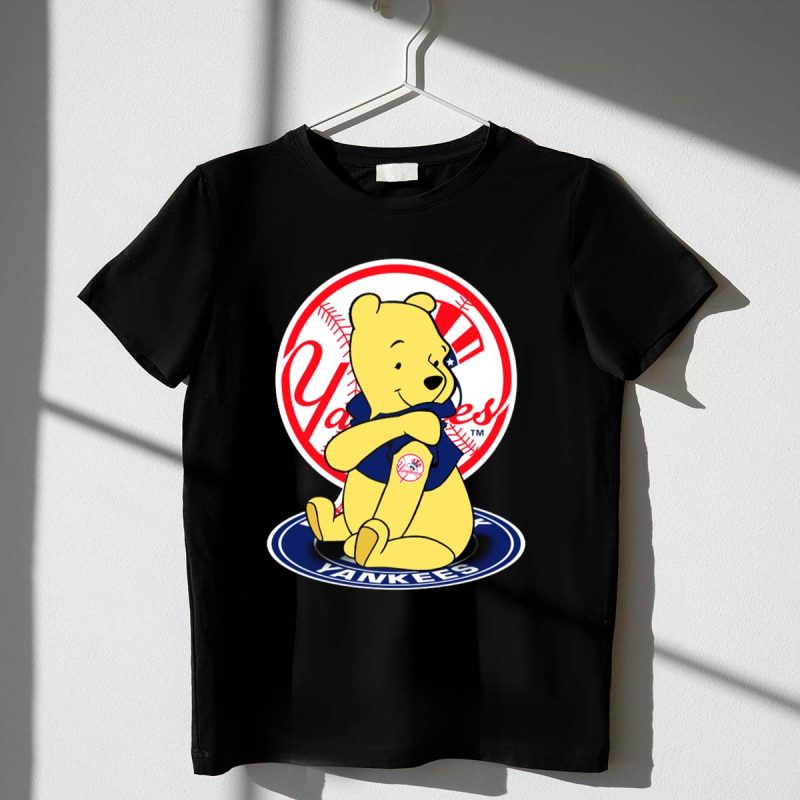 Yankees Pooh Bear Baseball Mashup T Shirt t shirt 1 1