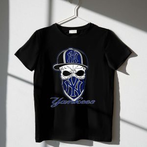 New York Yankees Skull Hat & Matching T-Shirt Combo Set