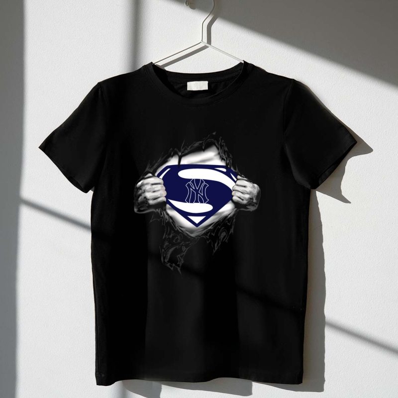 Yankees Superman Logo Reveal T Shirt t shirt 1 1