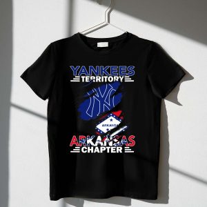Yankees Territory Arkansas Chapter Logo T-Shirt With State Flag Design