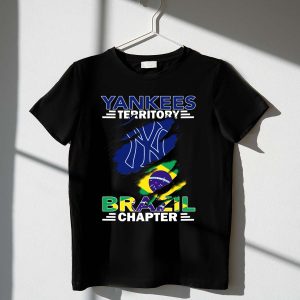 Yankees Territory Brazil Chapter Flag Graphic T-Shirt For Fans