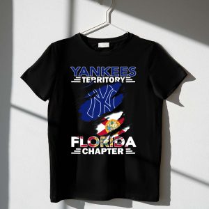 Yankees Territory Florida Chapter Ny Logo State Flag T-Shirt