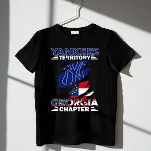Yankees Territory Georgia Chapter Logo T-Shirt With Flag Design