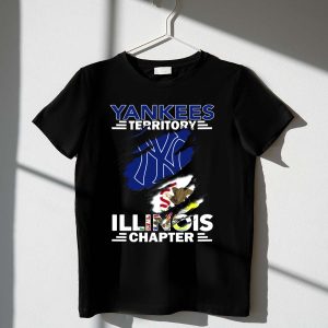 Yankees Territory Illinois Chapter Logo T-Shirt With Illinois Flag Design