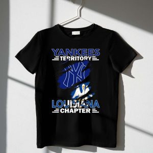 Yankees Territory Louisiana Chapter Pelican T-Shirt - Ny Yankees Fan Gear
