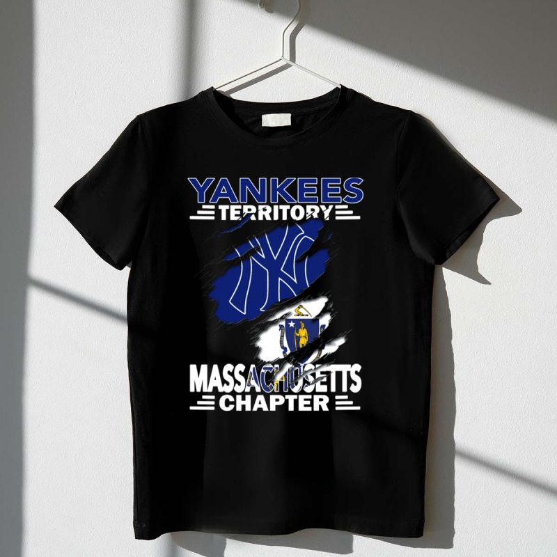 Yankees Territory Massachusetts Chapter NY Emblem State Flag Integration T Shirt t shirt 1 1