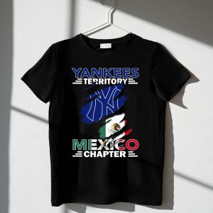 Yankees Territory Mexico Chapter Flag Graphic T-Shirt For Fans