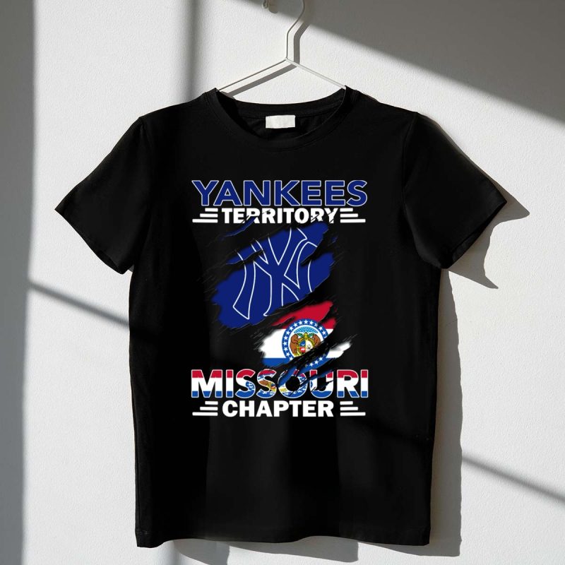 Yankees Territory Missouri Chapter Logo with Flag Elements T Shirt t shirt 1 1