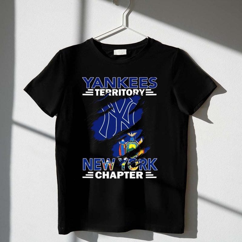 Yankees Territory New York Chapter Flag and Logo Fusion T Shirt t shirt 1 1