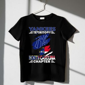 North Carolina Yankees Territory Ny Logo Flag T-Shirt For Fans