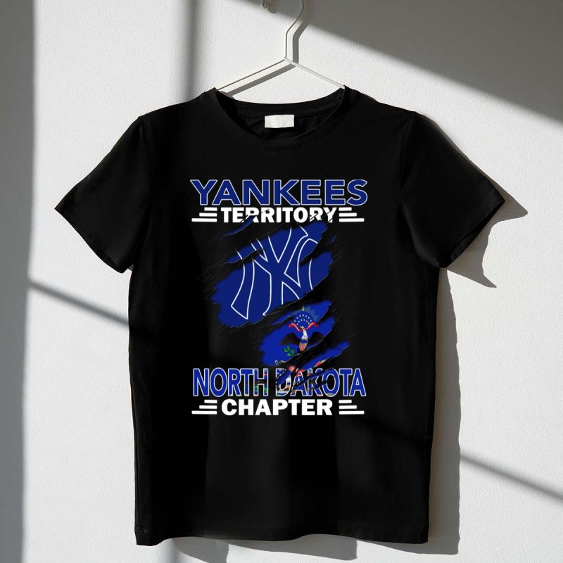 Yankees Territory North Dakota Chapter Flag T Shirt t shirt 1 1