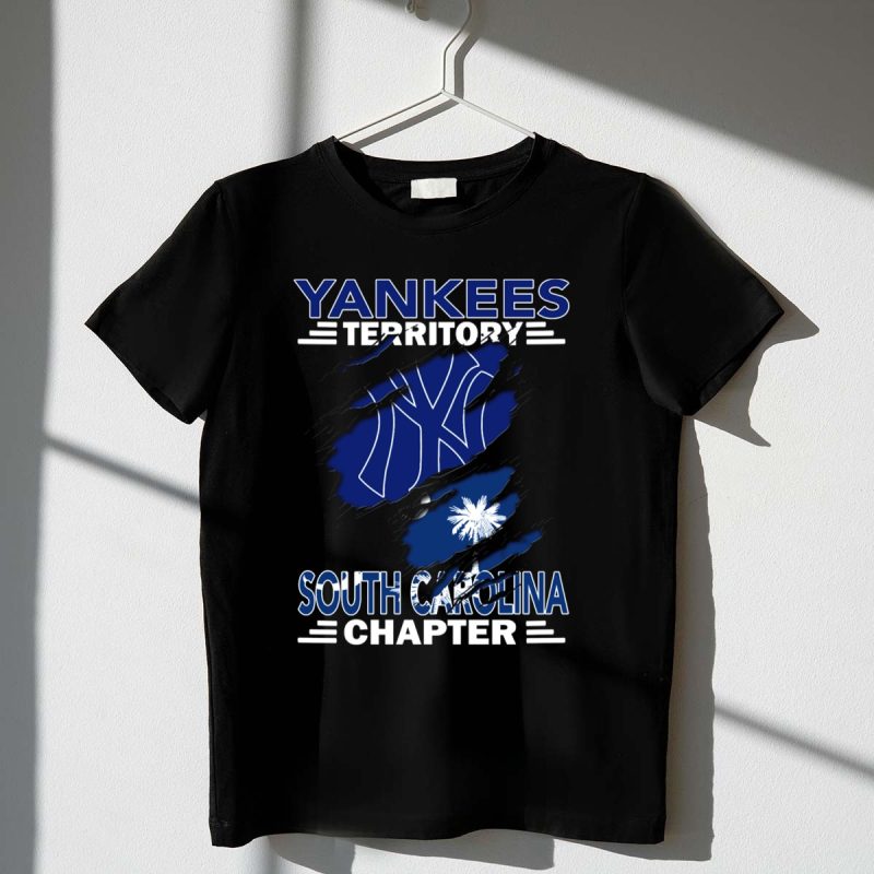 Yankees Territory South Carolina Chapter Yankees Logo South Carolina Flag T Shirt t shirt 1 1