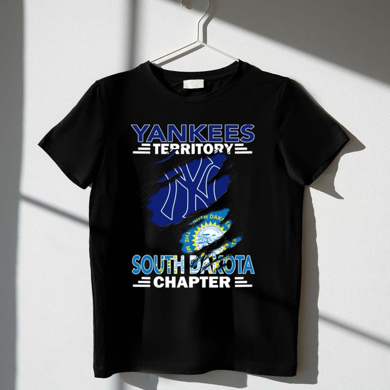 Yankees Territory South Dakota Chapter Yankees Logo South Dakota Flag T Shirt t shirt 1 1