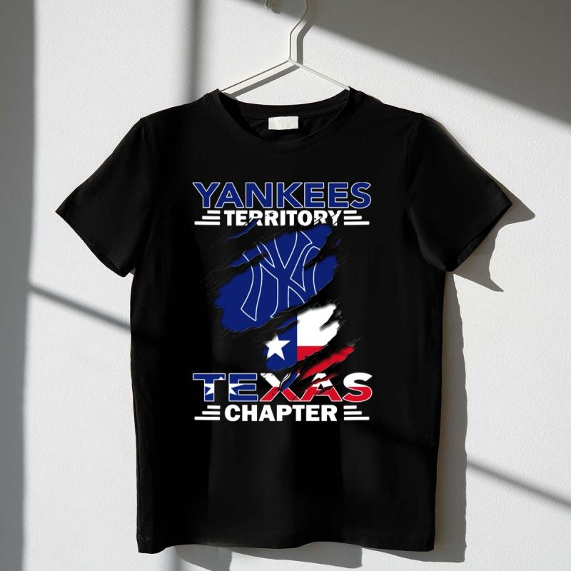 Yankees Territory Texas Chapter Yankees Logo Texas Flag T Shirt t shirt 1 1