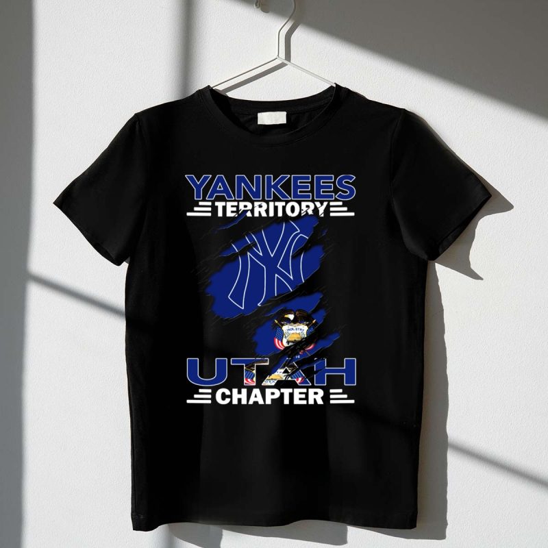 Yankees Territory Utah Chapter NY Logo with State Seal T Shirt t shirt 1 1