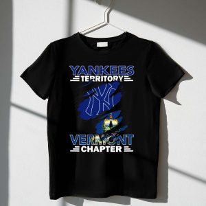New York Yankees Vermont Chapter Logo T-Shirt With State Emblem