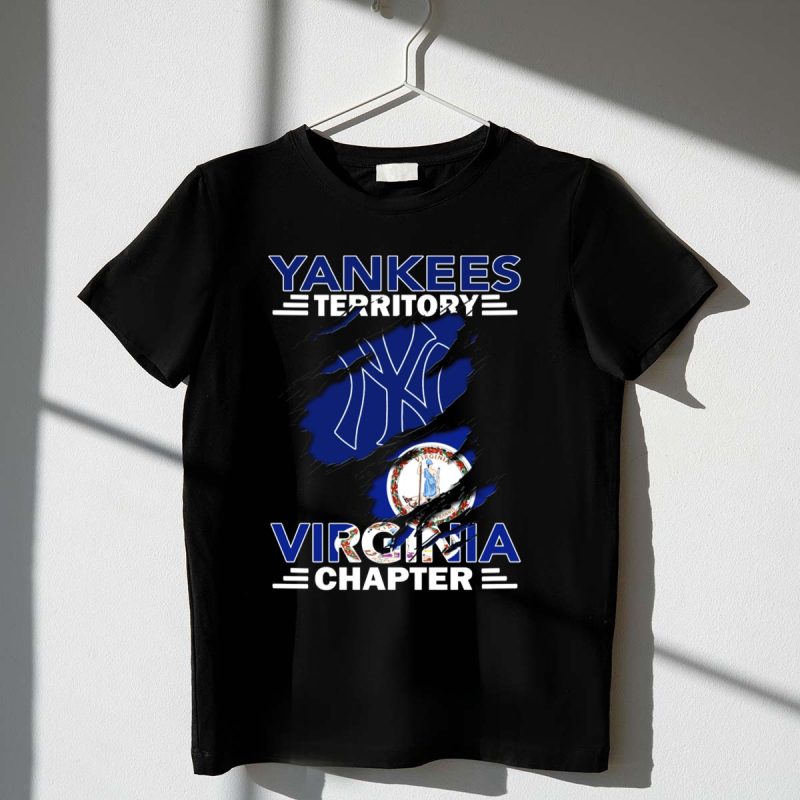 Yankees Territory Virginia Chapter Yankees Logo Virginia Flag T Shirt t shirt 1 1