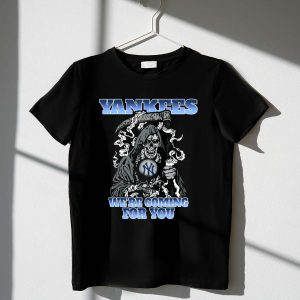 Yankees Grim Reaper Fans Baseball T-Shirt - Perfect For Game Day!
