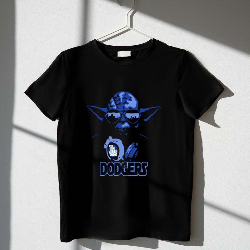 Yoda Dodgers LA Star Wars Los Angeles Fans T Shirt.jpeg t shirt 1 1