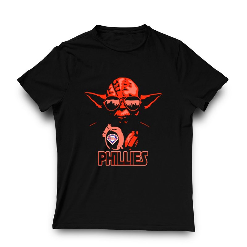 Yoda Phillies Fusion T-Shirt | Unique Star Wars Philadelphia Tee - Image 3