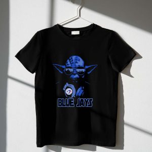 Yoda Star Wars T-Shirt For Toronto Blue Jays Fans - Blue Jays Logo Design