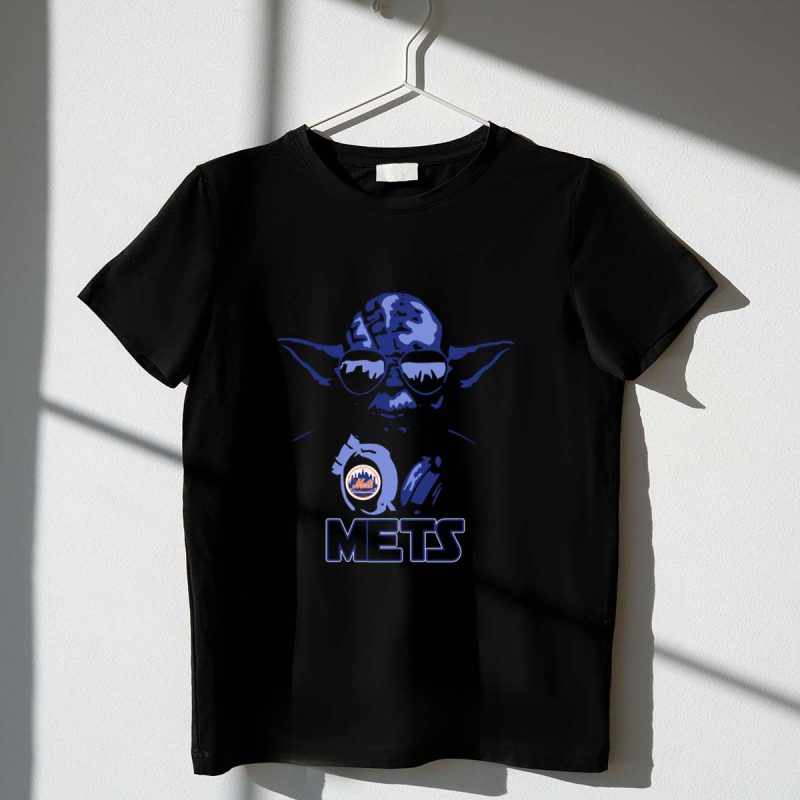 Yoda Star Wars New York Mets Fans Blue Shades Mets T Shirt t shirt 1 1